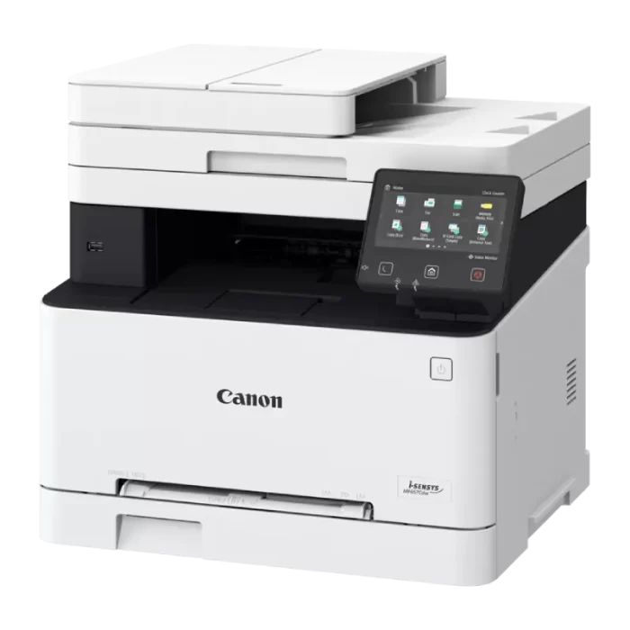 Impresora multifunción color Canon Serie i-SENSYS MF650 vista lateral